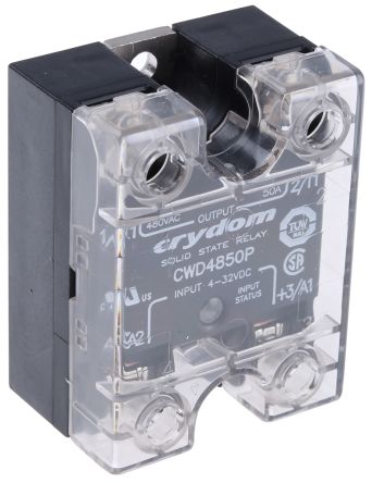 CWD4850P, SOLID STATE RELAY SPST-NO 50A PANEL