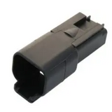 DT042P-CE02 Automotive Connector Housing, Thin Wall, Black, DT, Receptacle, 2 Ways, DT Series Pin Contacts
