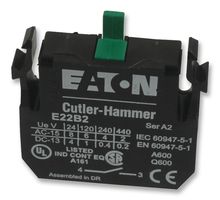 E22B2 Contact Block, 1NO, 10 A, 600 V, 1 Pole, Screw