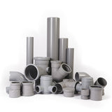 HP PVC END CAP GF GREY 2"