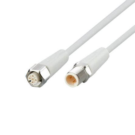 EVF043  M12 4-Pin - M12 4-Pin Female, Male Cable & Connector