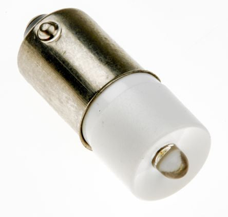 LED Reflector Bulb, BA9s, White, Single Chip, 10mm dia., 24 V ac/dc