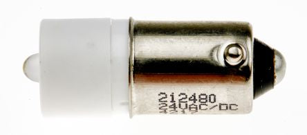 LED Reflector Bulb, BA9s, White, Single Chip, 10mm dia., 24 V ac/dc