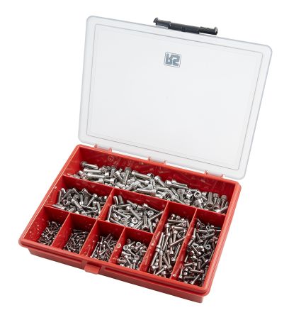 Stainless Steel Screw/Bolt Kit, M3, M4, M5, M6
