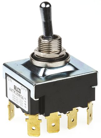 Four Pole Single Throw (4PST) Toggle Switch