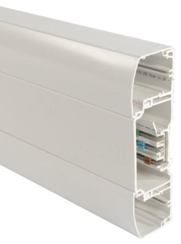 Busbar Dado Trunking White D50mm, L3m PVC