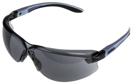 AXPSF Bolle AXIS Anti-Mist UV Safety Glasses, Smoke Polycarbonate Lens, Vented