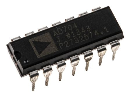 AD704JNZ Analog Devices, Op Amp, 800kHz, 14-Pin PDIP (Tube of 25)