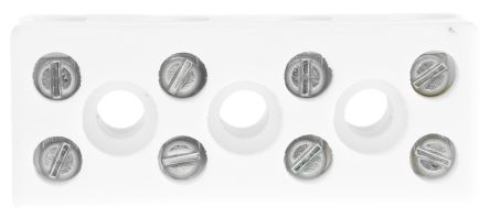 Non-Fused Terminal Block, 4 Way/Pole, Screw Down Terminals