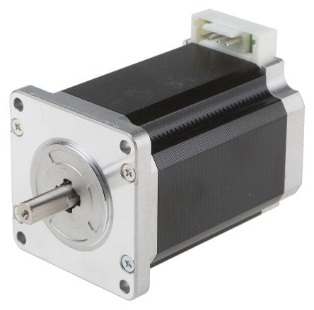 Bipolar Single Shaft Stepper Motor 1.8°, 2.7Nm, 24 V dc, 4 A, 6 Wires