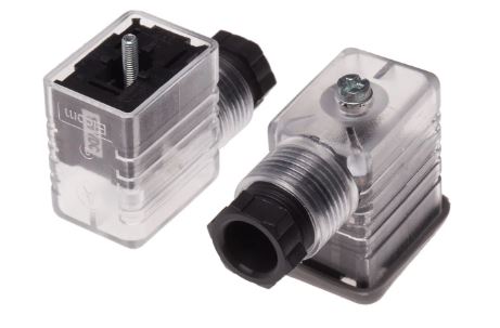 CMD8118219 2P+E DIN 43650 B, Female Solenoid Valve Connector