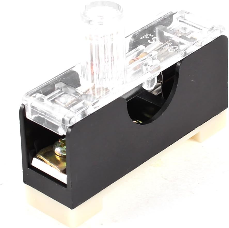 FS-10 AC 250V 10A 1 Pole 6x30mm Fuse Holder Base w Light