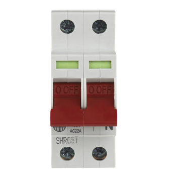 WS102 2 Pole DIN Rail Non Fused Isolator Switch, 100 A