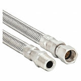 G050SHXJ120 Flexible Metal Hose Assembly, 321 Stainless Steel, 1/2 in, 12 in