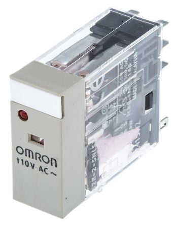 G2R-2-SN 110AC(S) General Purpose Relay, G2RS Series, Power, Non Latching, DPDT, 110 VAC, 5 A