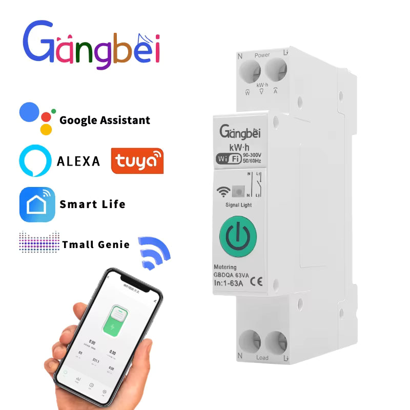 GBDQA-63 Energy Monitoring:GBDQA-63VA circuit breaker meticulously measures voltage, current, and power for efficient usage.