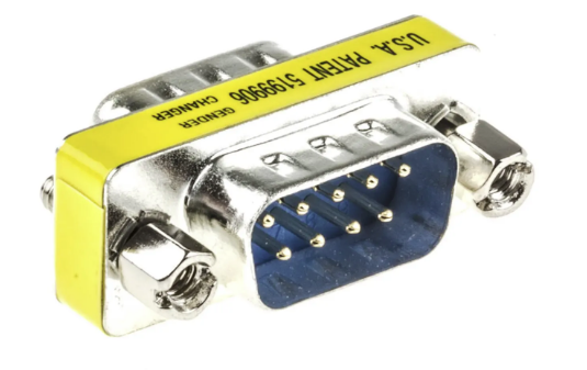 CMD218239 M/M Gender Changer , For use with 9 Way D-Sub
