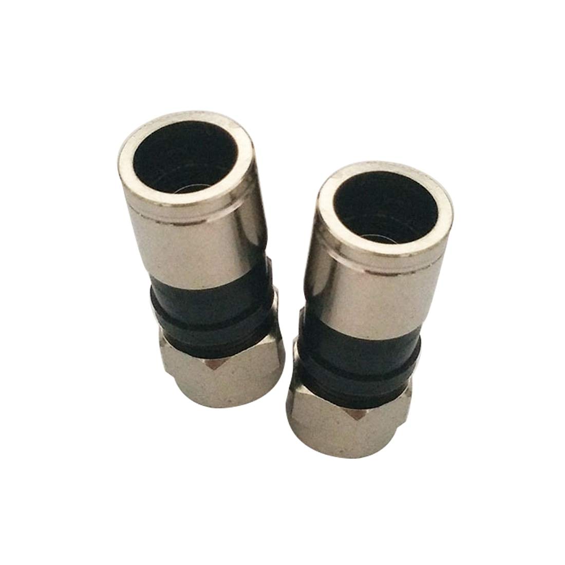 GJ0511-01 F Type 10pcs RG6 Compression 2.7cm Snap Seal Plug Connector