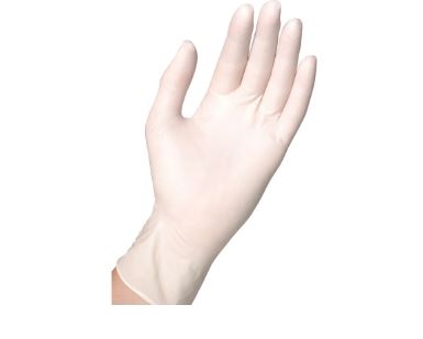 CMD1242025 Natural Latex Gloves size 7 - S Pre-Powdered x 100
