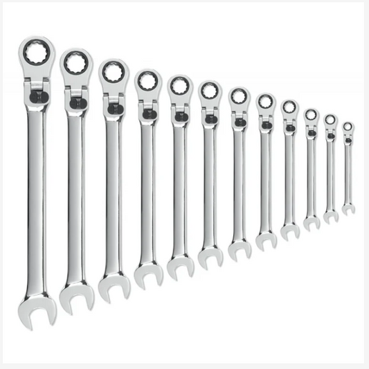 85698 GearWrench 12-Piece Spanner Set, 8 → 19 mm