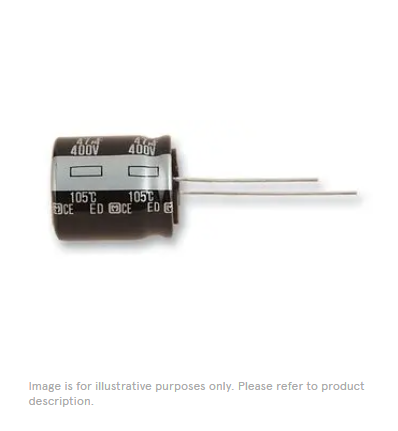 EEUED2W100 PANASONIC Electrolytic Capacitor, 10 µF, 450 V, ± 20%, Radial Leaded, 10000 hours @ 105°C, Polar