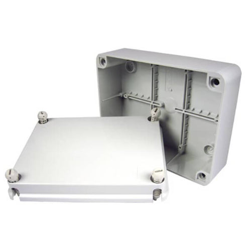 GW44207 190mm Outdoor IP56 Junction Box Hinged Lid 190x140x70mm Plastic