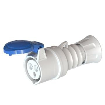 GW62004H 3 Pin Trailing Socket 2P+E 16A Blue IP44