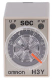 H3Y-4 AC24 10S Delay Single Timer Relay, 0.5 → 10 s, 4 Contacts, 4PDT