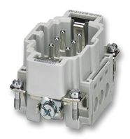 HC-B 6-I-UT-M Heavy Duty Connector Insert, Heavycon Series, 6 Contacts, 2 Row