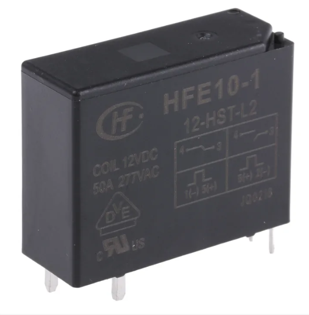 CMD476-577 PCB Mount Latching Power Relay, 12V dc Coil, 50A Switching Current, SPST