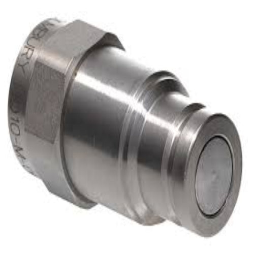 HQ10-M-08G G25 Flat Face Nipple, HQ Series, Carbon Steel, Zinc Nickel Plated