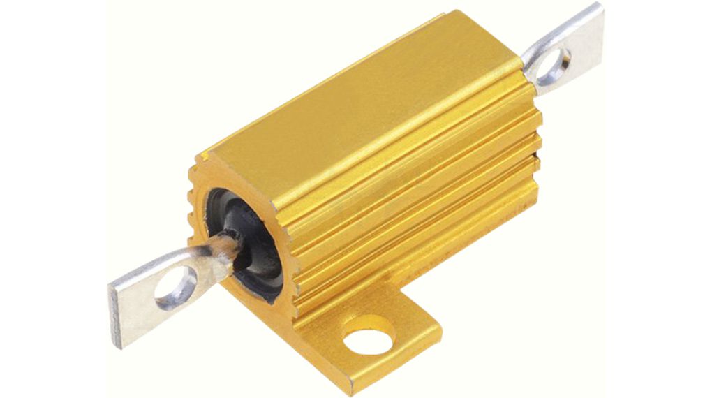 HS10 50R J Aluminium Housed Axial Wire Wound Panel Mount Resistor