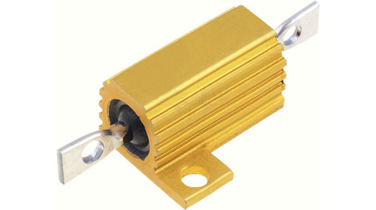 HS10 50R J Aluminium Housed Axial Wire Wound Panel Mount Resistor