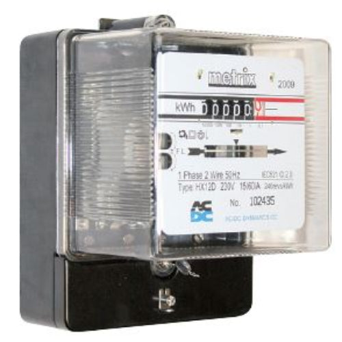 HX12D SINGLE PHASE KWH METER 230V