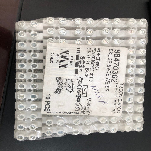 EKL2S/E PVC CONNECTOR 10MM STRIP