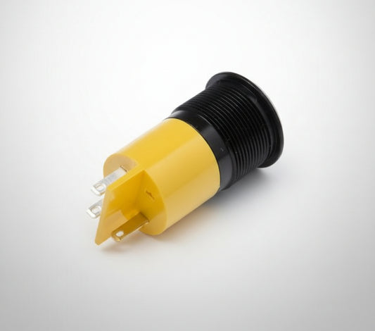 Yellow Indicator, 24 V ac/dc, 22mm Mounting Hole Size, Solder Tab Termination