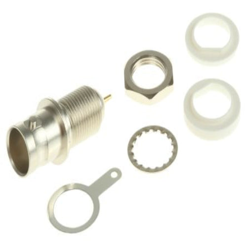J01003B1286 75Ω Straight Panel Mount BNC ConnectorBulkhead Fitting, jack