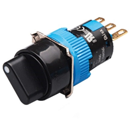 K16-411 6 Mm Maintained Selector Switch, 2 Position, Round, SPDT
