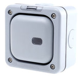 K56421GRY Grey 13 A Light Switch Grey 20 mm, 1 Way Screwed Matte