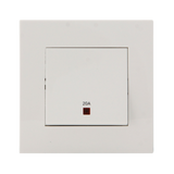 KB31D20NE 20A 1 Gang Double Pole Switch With Neon And Earth White