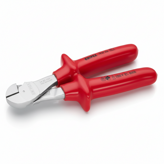 297-2008 Knipex With Bevel Type Cable Cutter 250mm overall length, 4.6mm cutting capacity