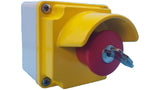 LPZM1B5P02 Emergency Button - Key Reset, 21mm Cutout