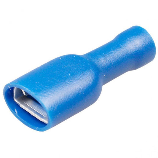 LVD2-6.3F Blue Nylon Female Insulated Electrical Terminals 6.3Mm X 0.8 100