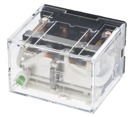 LY4N-D2-DC24 4PDT Non-Latching Relay Plug In, 24V dc Coil, 10A