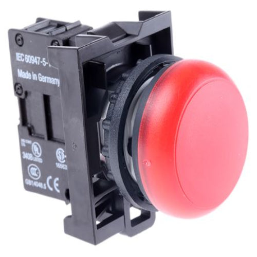78635866 M22-LH-R+M22-A Red Pilot Light Head, 22.5mm Cutout