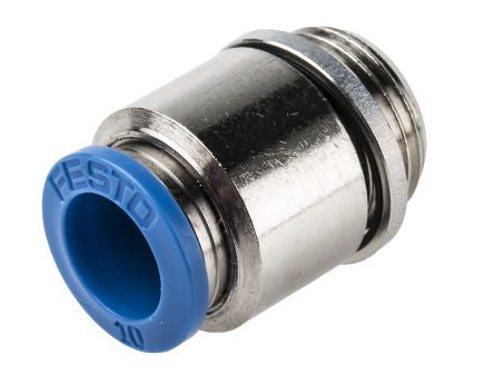 QS-G3/8-10-I Pneumatic Straight Threaded-to-Tube Adapter
