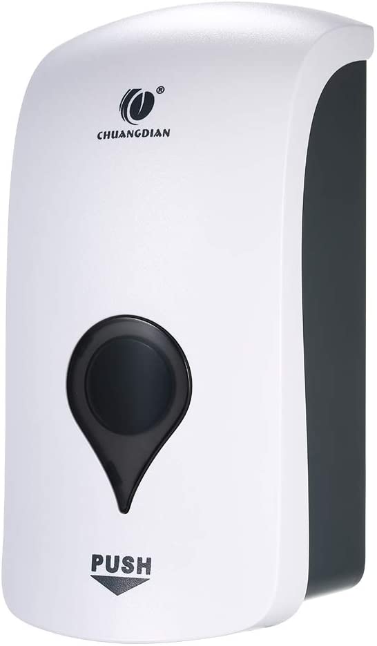 ME-H24403W 1000ml No Drilling Wall Mounted Soap Dispenser Shower Gel Liquid