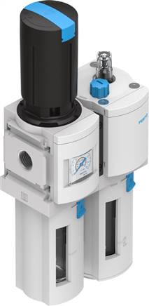 MSB6-1/2-FRC5:J1M1 G 1/2 FRL, Manual Drain, 40μm Filtration Size