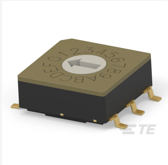 MRSSV0DC16SMGWTR TE Connectivity 16 Way Surface Mount Rotary Switch 16P, Screwdriver Actuator