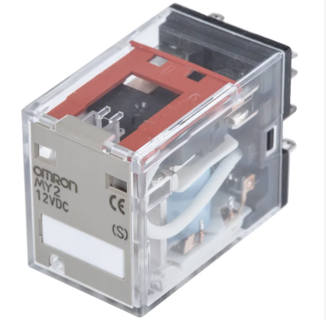 MY2 DC12(S) Plug In Power Relay, 12V dc Coil, 10A Switching Current, DPDT
